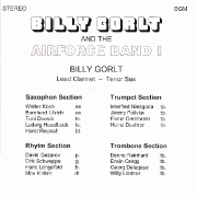 Liste der Musiker CD Billy Gorlt and the Airforce Band 1, Swing No. 4